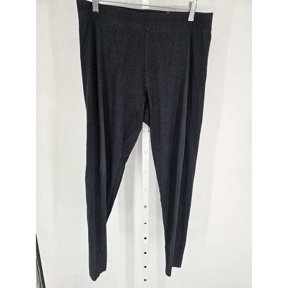 Soft Surroundings Womens Sz L Pull On Skinny Leg Pants Solid Black - Picture 1 of 6